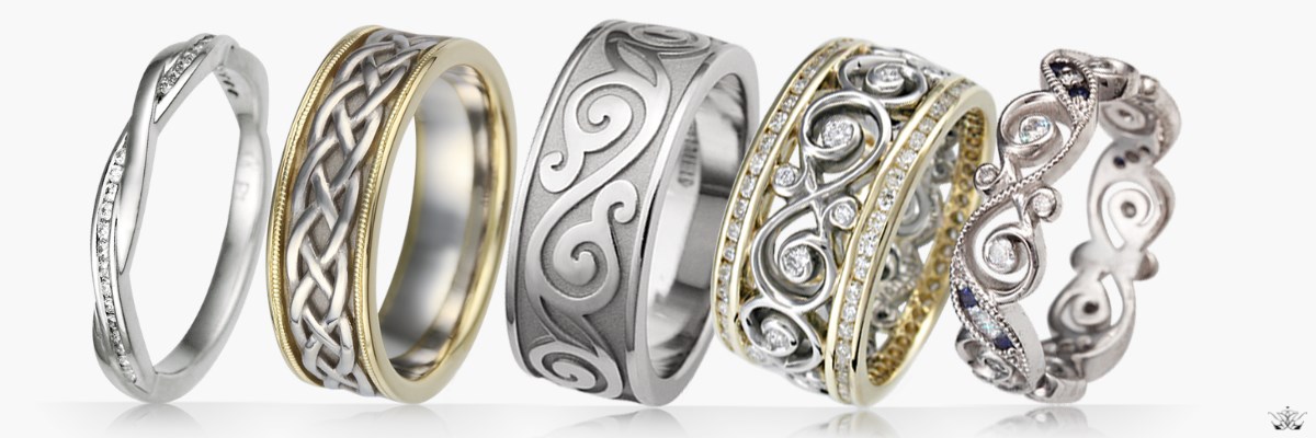 Infinity knot shop wedding band